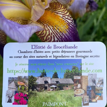 L'Hotie De Broceliande, Au Coeur Des Sites Naturels Et Legendaires Paimpont Exterior foto